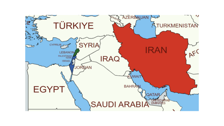 Iran-Israel Map